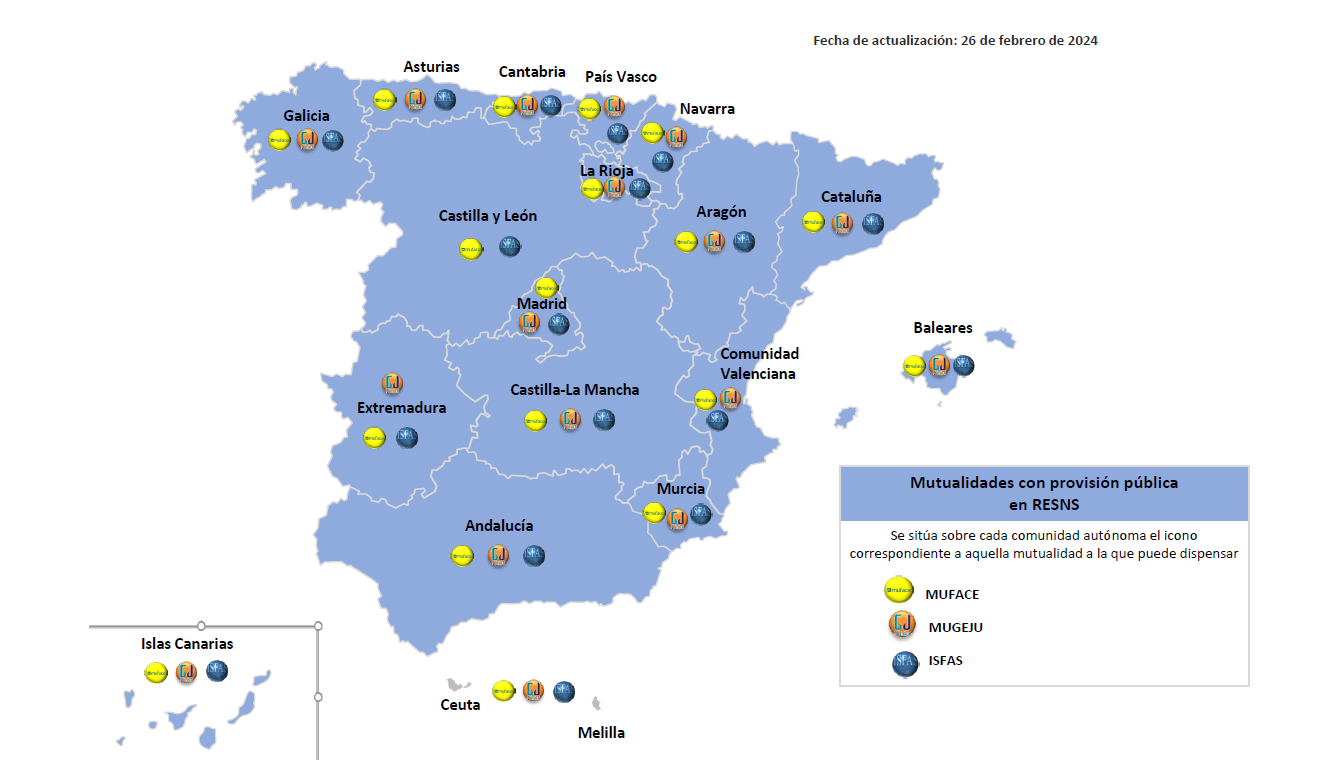 Mapa mutualidades receta